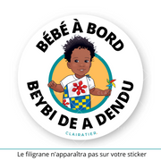 Clairabord - Garçons - Sticker voiture bébé à bord