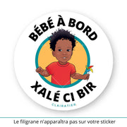 Clairabord - Garçons - Sticker voiture bébé à bord