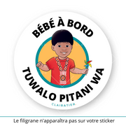 Clairabord - Garçons - Sticker voiture bébé à bord